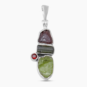 925 Sterling Silver Peridot Pendants