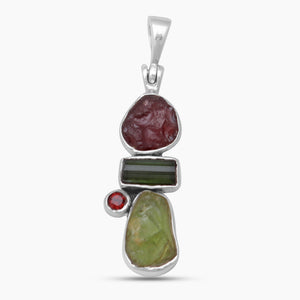 925 Sterling Silver Peridot Pendants