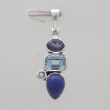 925 Sterling Silver Multistone Pendants