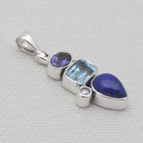 925 Sterling Silver Multistone Pendants