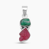 925 Silver Emerald Pendants