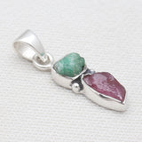 925 Silver Emerald Pendants