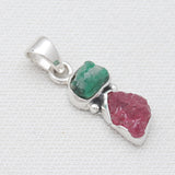 925 Silver Emerald Pendants