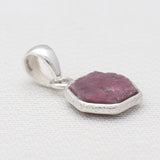 925 Sterling Silver Ruby Quartz Pendants