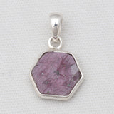 925 Sterling Silver Ruby Quartz Pendants