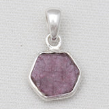 925 Sterling Silver Ruby Quartz Pendants
