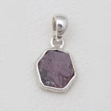 925 Sterling Silver Ruby Quartz Pendants