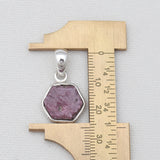 925 Sterling Silver Ruby Quartz Pendants
