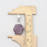 925 Sterling Silver Ruby Quartz Pendants
