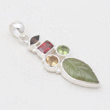 925 Sterling Silver Multi Gemstone Pendants