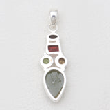 925 Sterling Silver Multi Gemstone Pendants