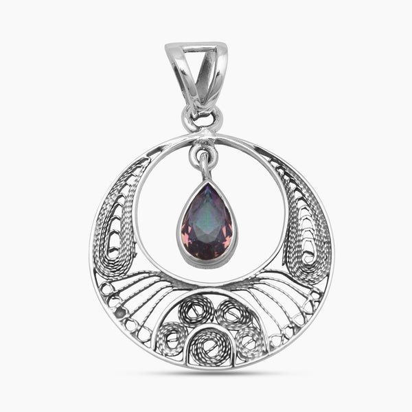 Mystic Quartz Silver Designer Pendants