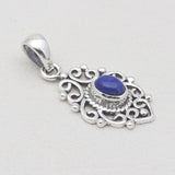 Lapis Lazuli Silver Designer Pendants