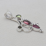 925 Sterling Silver Tourmaline Pendants