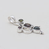 925 Sterling Silver Tourmaline Pendants