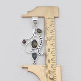 925 Sterling Silver Tourmaline Pendants