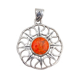 Sponge Coral 925 Silver pendant