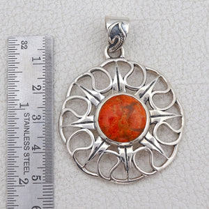 925 Silver Sponge Coral Pendants