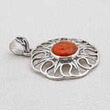 Sponge Coral 925 Silver pendant