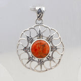 Sponge Coral 925 Silver pendant