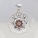 Sponge Coral 925 Silver pendant