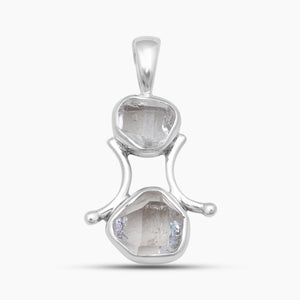 925 Silver Herkimer Quartz Pendants