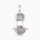 925 Silver Herkimer Quartz Pendants