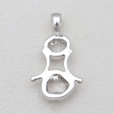 925 Silver Herkimer Quartz Pendants