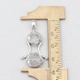 925 Silver Herkimer Quartz Pendants