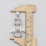 925 Silver Herkimer Quartz Pendants