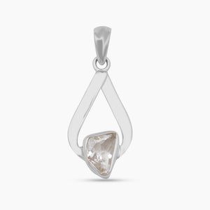 925 Sterling Silver Herkimer Quartz Pendants