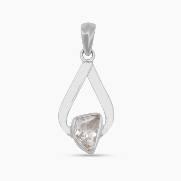 925 Sterling Silver Herkimer Quartz Pendants