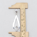 925 Sterling Silver Herkimer Quartz Pendants