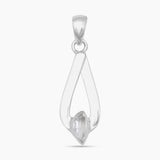 925 Sterling Silver Herkimer Quartz Pendants