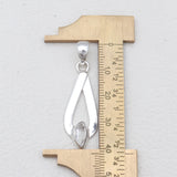925 Sterling Silver Herkimer Quartz Pendants