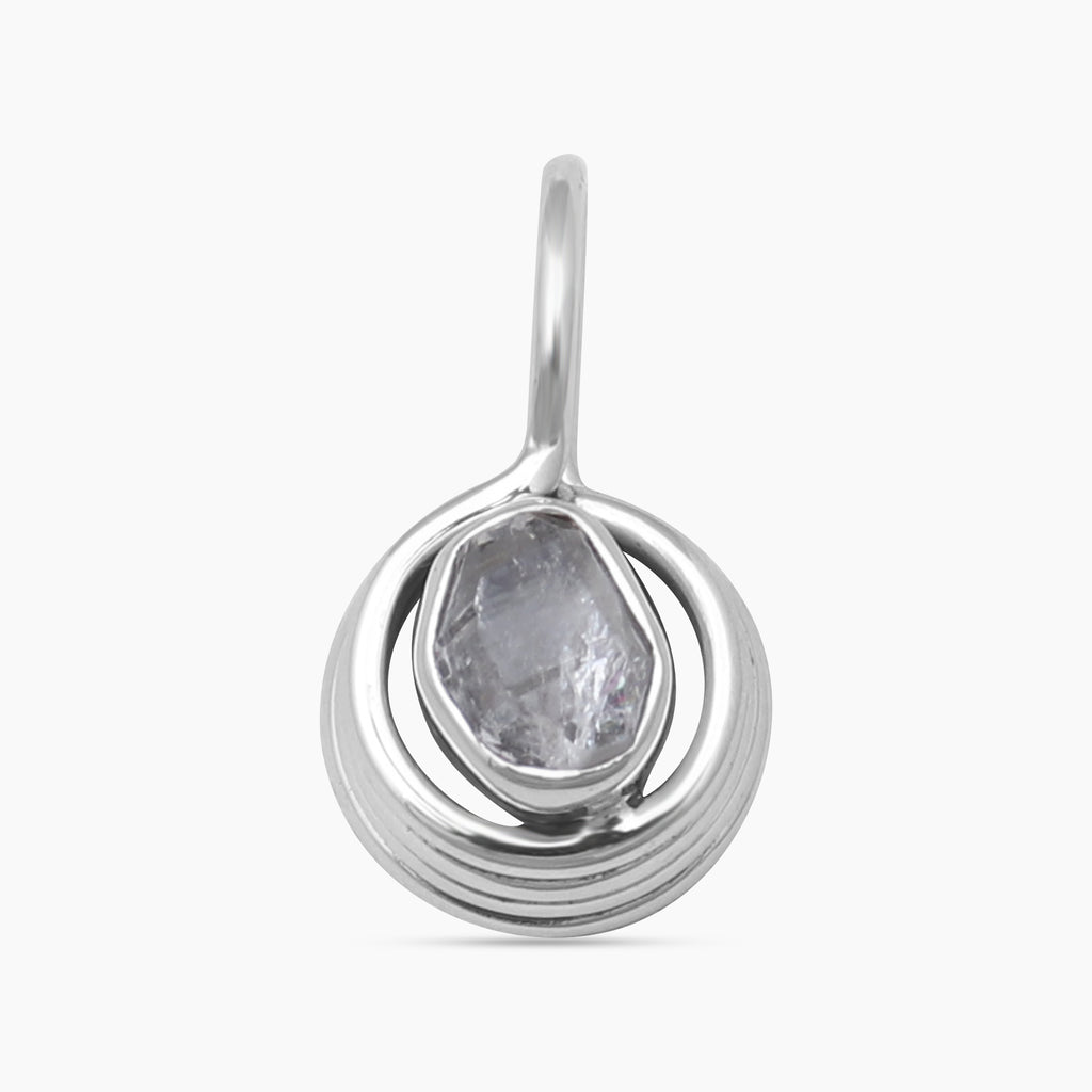 925 Sterling Silver Herkimer Quartz Pendants
