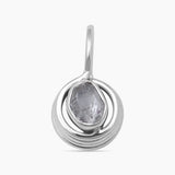 925 Sterling Silver Herkimer Quartz Pendants