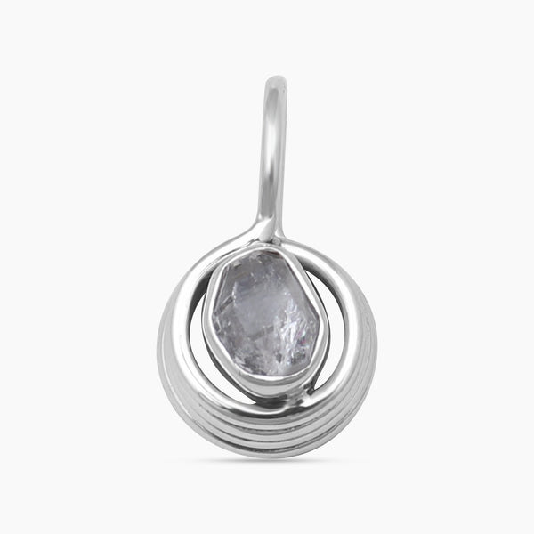 925 Sterling Silver Herkimer Quartz Pendants