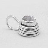 925 Sterling Silver Herkimer Quartz Pendants