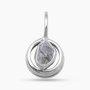 925 Sterling Silver Herkimer Quartz Pendants