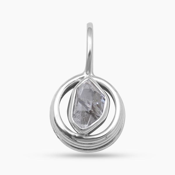 925 Sterling Silver Herkimer Quartz Pendants