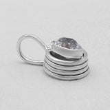 925 Sterling Silver Herkimer Quartz Pendants