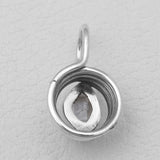 925 Sterling Silver Herkimer Quartz Pendants