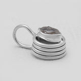 925 Sterling Silver Herkimer Quartz Pendants