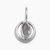925 Sterling Silver Herkimer Quartz Pendants
