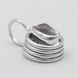 925 Sterling Silver Herkimer Quartz Pendants