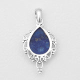 925 Sterling Silver Lapis Lazuli Pendants