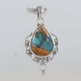 925 Silver Blue Lace Agate Pendant