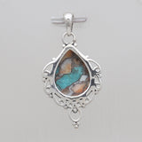 925 Silver Turquoise Spiny Oyster Pendants