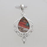 925 Silver Turquoise Spiny Oyster Pendants